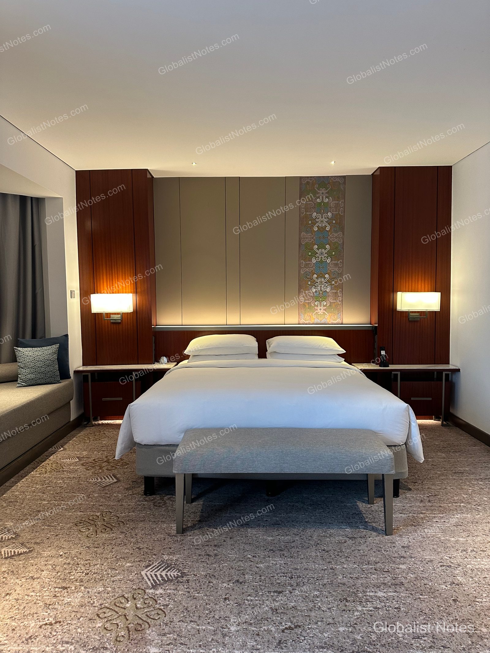 The Club Access King Room where we stayed for the first two days. The desk overlooking the Jakarta city skyline and the comfortable bed made it easy to recover from travel fatigue.